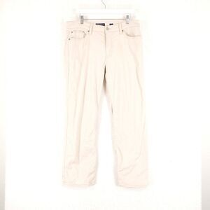 Lucky Brand 363 Vintage Straight Lightweight Cream Jeans Mid Rise 34/29 Tag 33/3